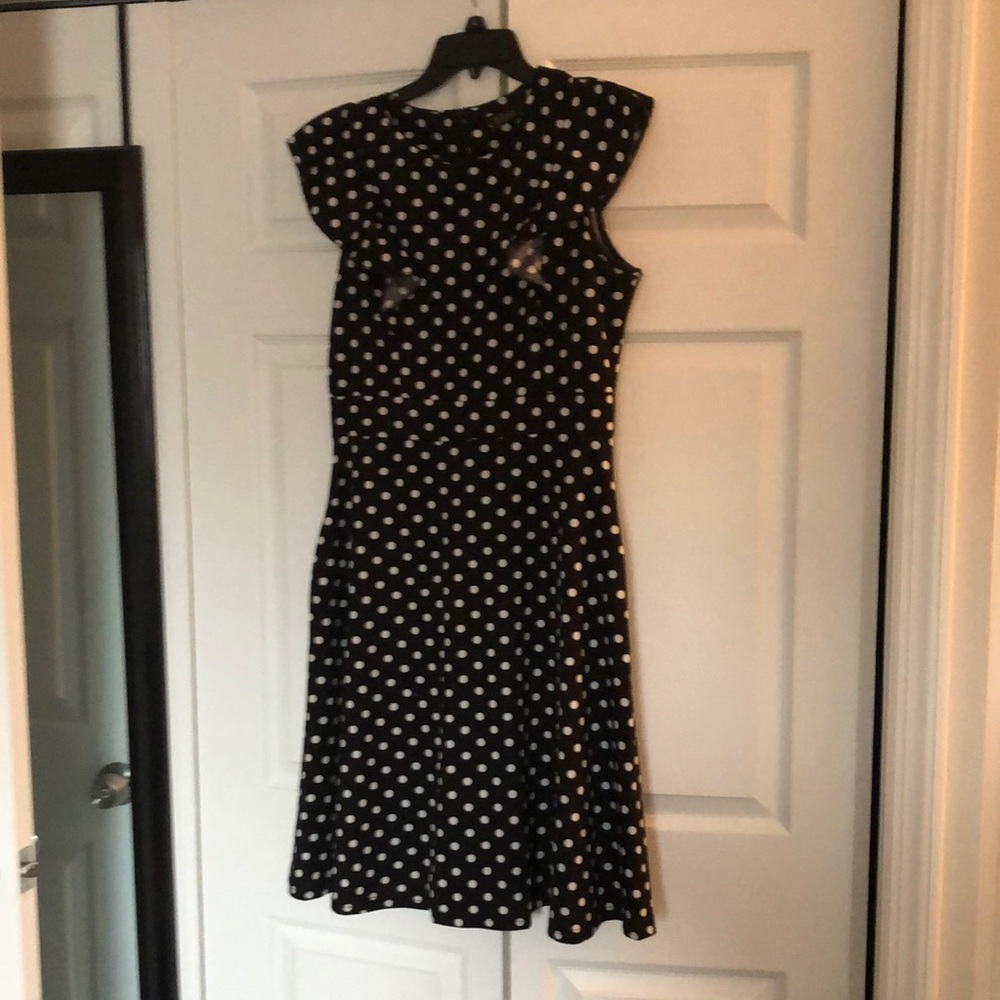 Like new Polka Dot Dress with ruffle sleeve